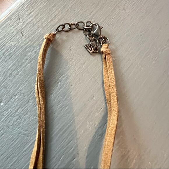 Silpada Rose Quartz Stone Bead & Leather Necklace - Picture 6 of 8